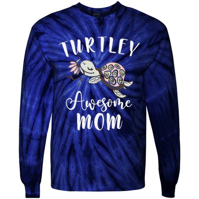 Ocean Animal Lover Mom Mothers Day Gift Idea Turtle Tie-Dye Long Sleeve Shirt