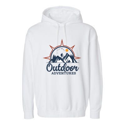 Outdoor Adventures Logo Garment-Dyed Fleece Hoodie