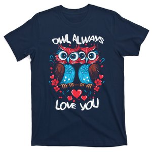 Owl Always Love You Cute Whales Valentines Day T-Shirt