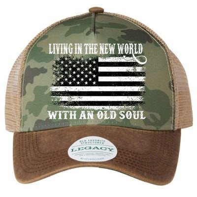 Oliver Anthony Livin In The New World With An Old Soul Legacy Tie Dye Trucker Hat