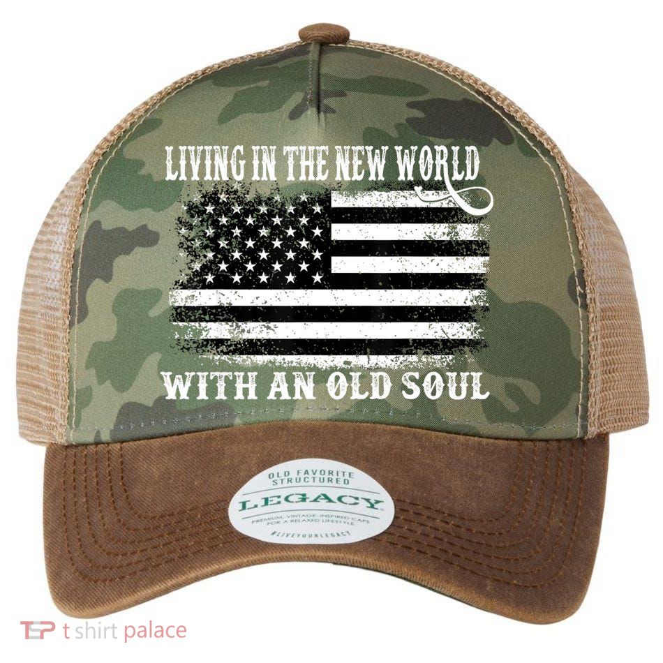 Oliver Anthony Livin In The New World With An Old Soul Legacy Tie Dye Trucker Hat