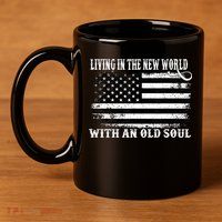Oliver Anthony Livin In The New World With An Old Soul 11oz C Handle Ceramic Mug