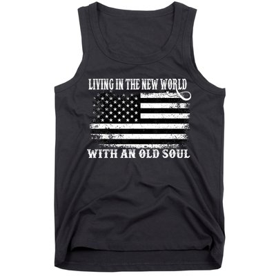 Oliver Anthony Livin In The New World With An Old Soul Tank Top