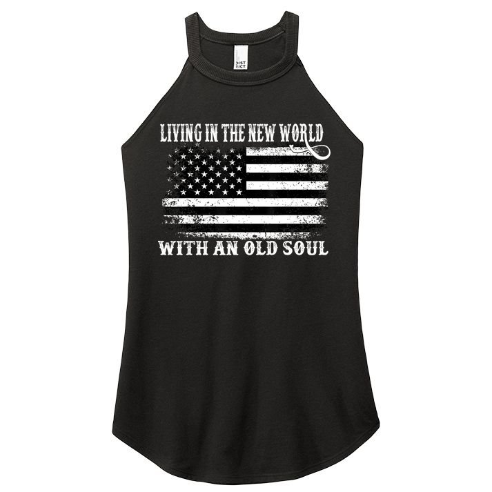 Oliver Anthony Livin In The New World With An Old Soul Women's Perfect Tri Rocker Tank