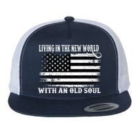 Oliver Anthony Livin In The New World With An Old Soul Flat Bill Trucker Hat