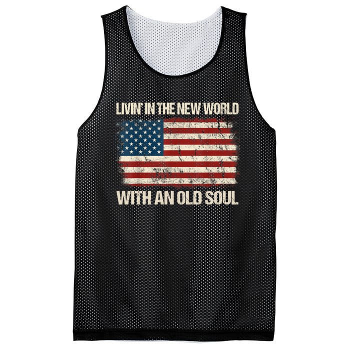 Oliver Anthony Livin In The New World With An Old Soul Mesh Reversible Basketball Jersey Tank