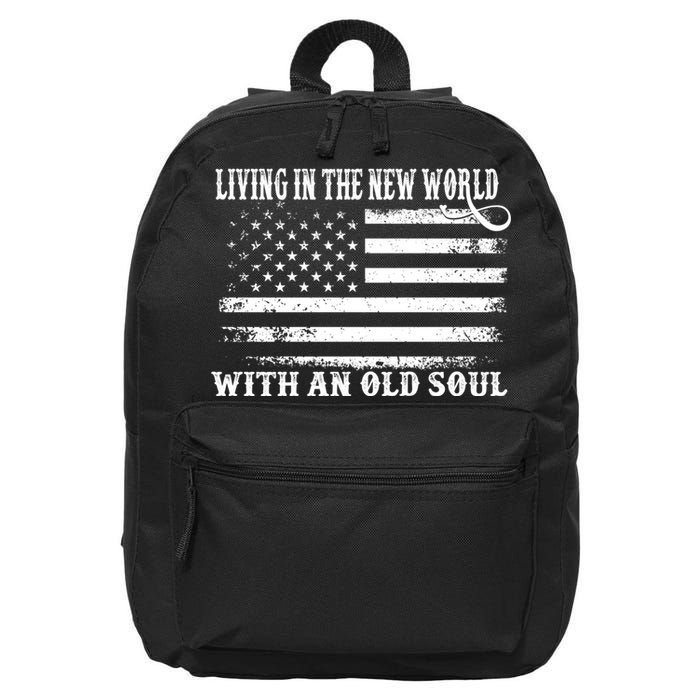 Oliver Anthony Livin In The New World With An Old Soul 16 in Basic Backpack