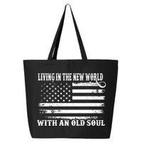 Oliver Anthony Livin In The New World With An Old Soul 25L Jumbo Tote