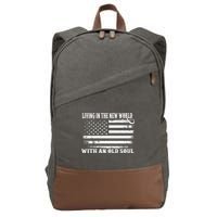 Oliver Anthony Livin In The New World With An Old Soul Cotton Canvas Backpack