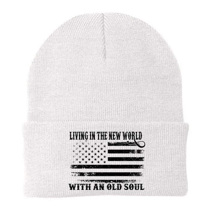 Oliver Anthony Livin In The New World With An Old Soul Knit Cap Winter Beanie