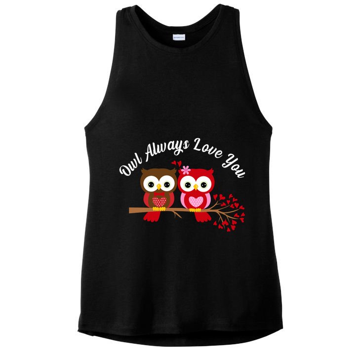 Owl Always Love You Ladies PosiCharge Tri-Blend Wicking Tank