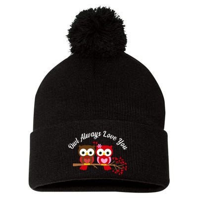 Owl Always Love You Pom Pom 12in Knit Beanie