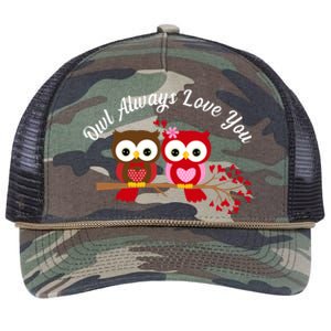 Owl Always Love You Retro Rope Trucker Hat Cap