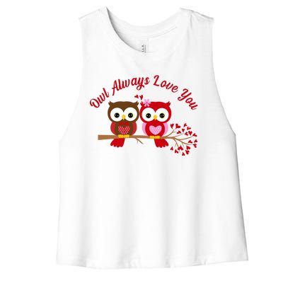 Owl Always Love You Women's Racerback Cropped Tank