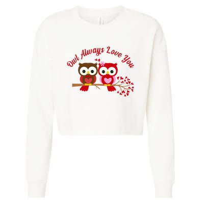 Owl Always Love You Cropped Pullover Crew