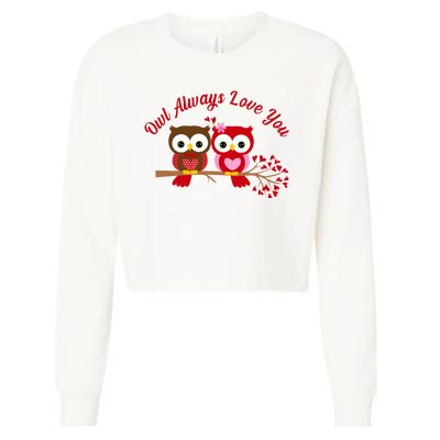 Owl Always Love You Cropped Pullover Crew