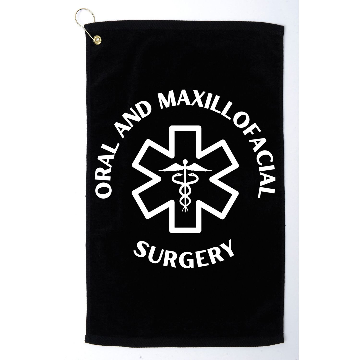 Oral And Maxillofacial Surgery Doctor Nurse Medical Caduceus Gift Golf Towel