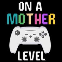 On A Mother Level Up Mothers Day Gamer Mom Retro Controller Flexfit Unipanel Trucker Cap