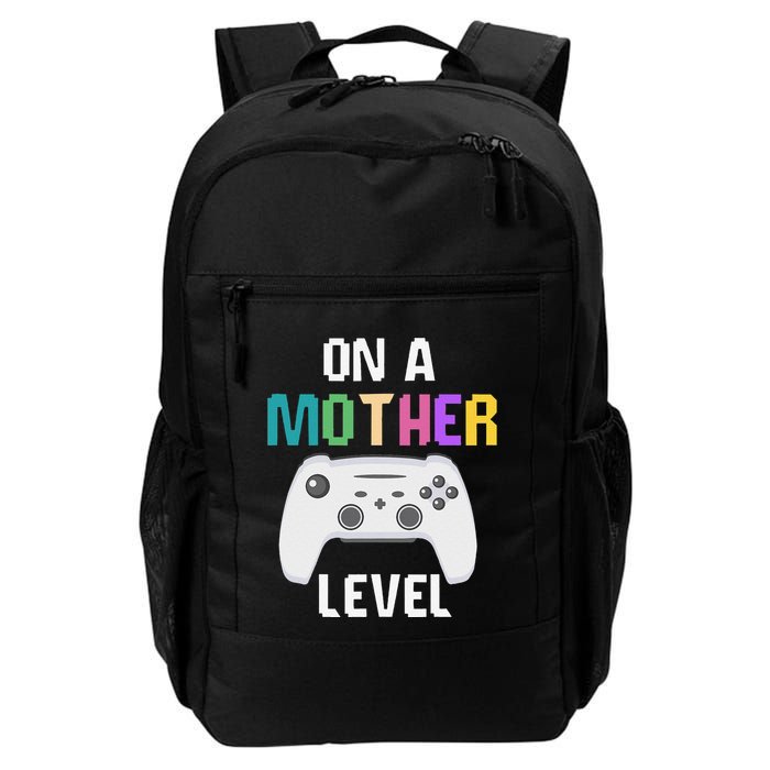 On A Mother Level Up Mothers Day Gamer Mom Retro Controller Backpack