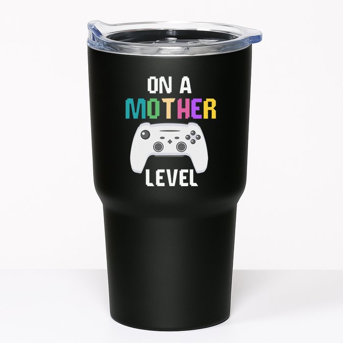 On A Mother Level Up Mothers Day Gamer Mom Retro Controller Tumbler