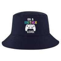 On A Mother Level Up Mothers Day Gamer Mom Retro Controller Cool Comfort Performance Bucket Hat
