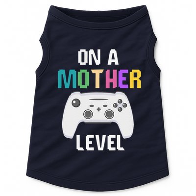 On A Mother Level Up Mothers Day Gamer Mom Retro Controller Doggie Tank