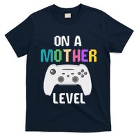 On A Mother Level Up Mothers Day Gamer Mom Retro Controller T-Shirt