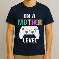 On A Mother Level Up Mothers Day Gamer Mom Retro Controller T-Shirt