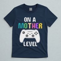 On A Mother Level Up Mothers Day Gamer Mom Retro Controller T-Shirt