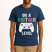 On A Mother Level Up Mothers Day Gamer Mom Retro Controller Tall T-Shirt
