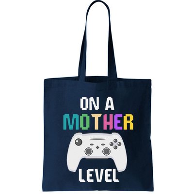 On A Mother Level Up Mothers Day Gamer Mom Retro Controller Bag