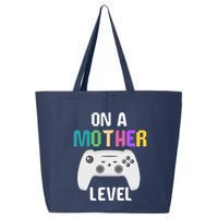 On A Mother Level Up Mothers Day Gamer Mom Retro Controller 25L Jumbo Tote