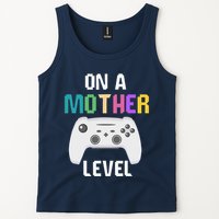 On A Mother Level Up Mothers Day Gamer Mom Retro Controller Tank Top