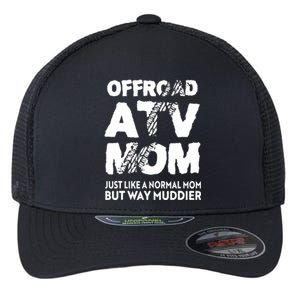 OffRoad ATV Mom Funny Quad 4Wheeling Mother Flexfit Unipanel Trucker Cap