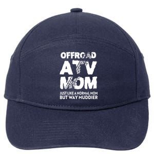 OffRoad ATV Mom Funny Quad 4Wheeling Mother 7-Panel Snapback Hat