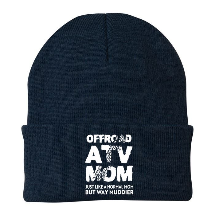 OffRoad ATV Mom Funny Quad 4Wheeling Mother Knit Cap Winter Beanie