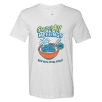 Oops! All Meetings V-Neck T-Shirt