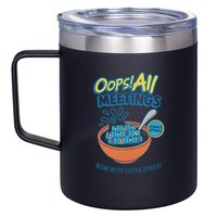 Oops! All Meetings 12oz Stainless Steel Coffee Mug