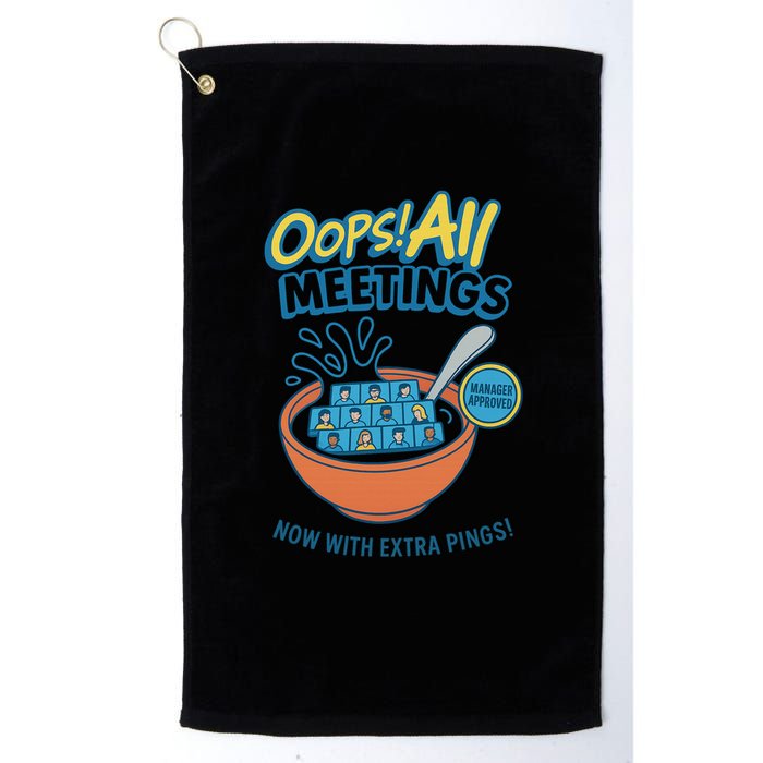 Oops! All Meetings Golf Towel