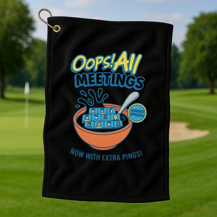 Oops! All Meetings Golf Towel