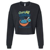 Oops! All Meetings Cropped Pullover Crew