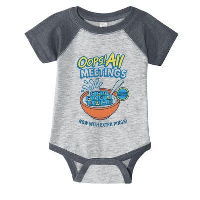 Oops! All Meetings Infant Baby Jersey Bodysuit