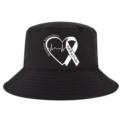 Overdose Awareness Month Heart Purple Ribbon Support Cool Comfort Performance Bucket Hat