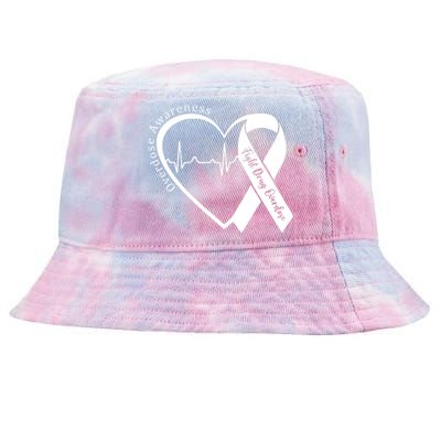 Overdose Awareness Month Heart Purple Ribbon Support Tie-Dyed Bucket Hat