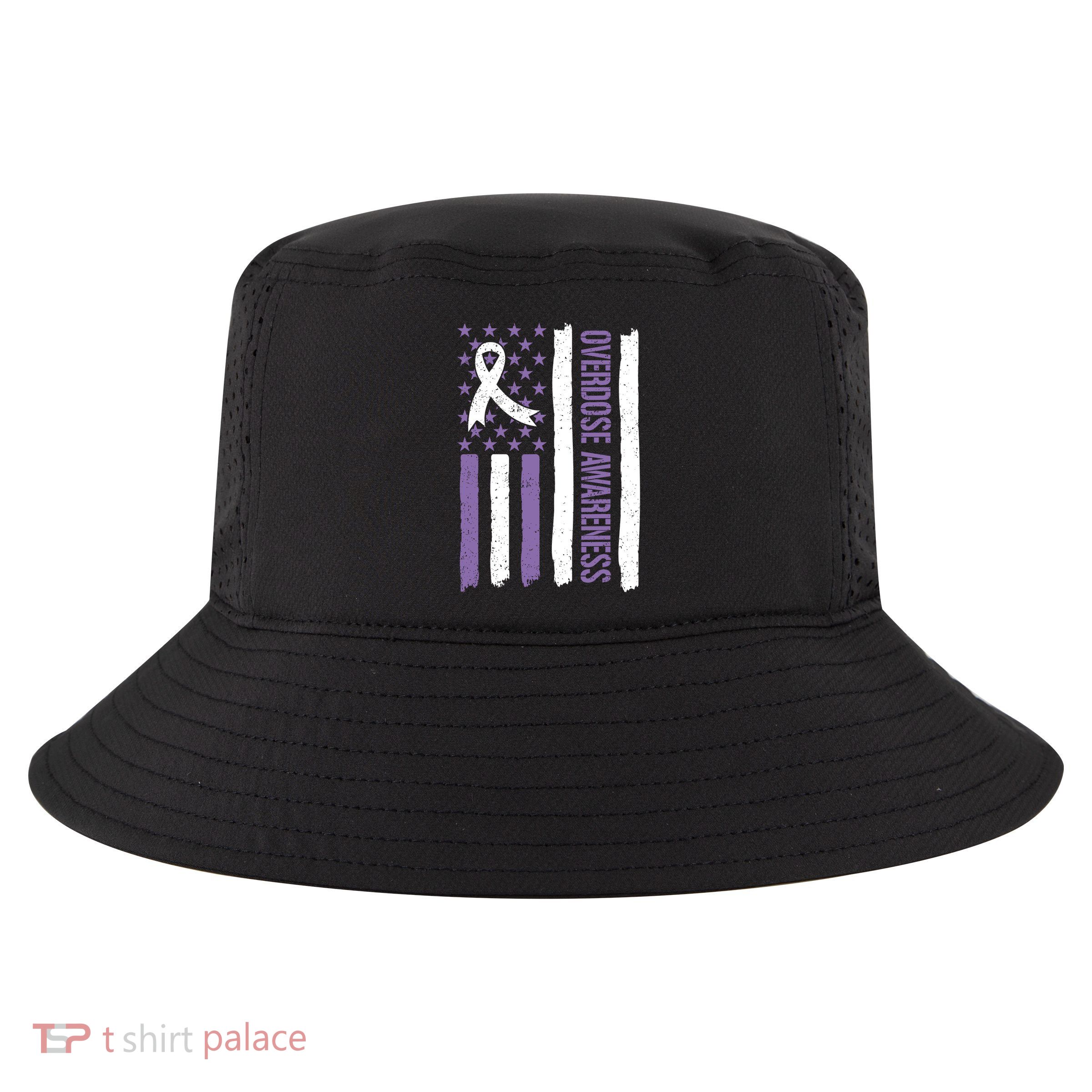 Overdose Awareness Month Flag Purple For Men And Women Cool Comfort Performance Bucket Hat