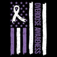 Overdose Awareness Month Flag Purple For Men And Women 16 in Basic Backpack
