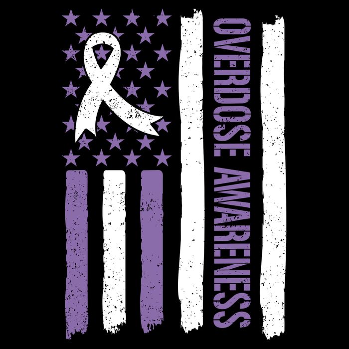 Overdose Awareness Month Flag Purple For Men And Women 16 in Basic Backpack