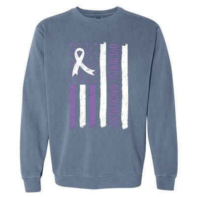 Overdose Awareness Month Flag Purple For Men And Women Garment-Dyed Sweatshirt