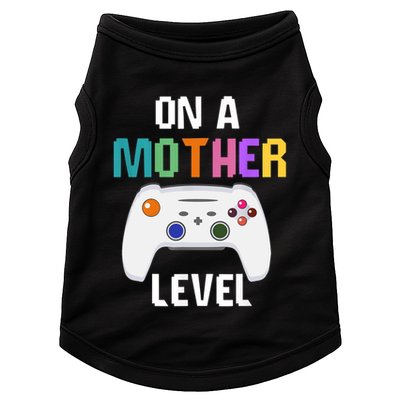 On A Mother Level Up Mothers Day Gamer Mom Retro Controller Gift Doggie Tank