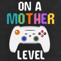 On A Mother Level Up Mothers Day Gamer Mom Retro Controller Gift 15oz Campfire Ceramic Mug